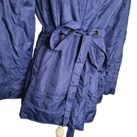 Tulle‎ Blue Trench Coat Jacket Size XS - Picture 6 of 13